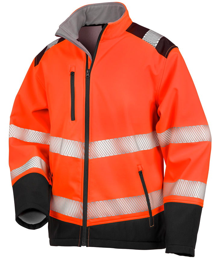 Printable ripstop safety softshell