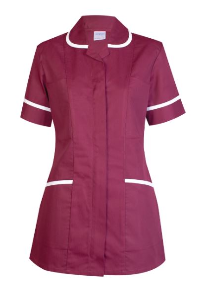 Ladies Heavyweight Tunic maroon