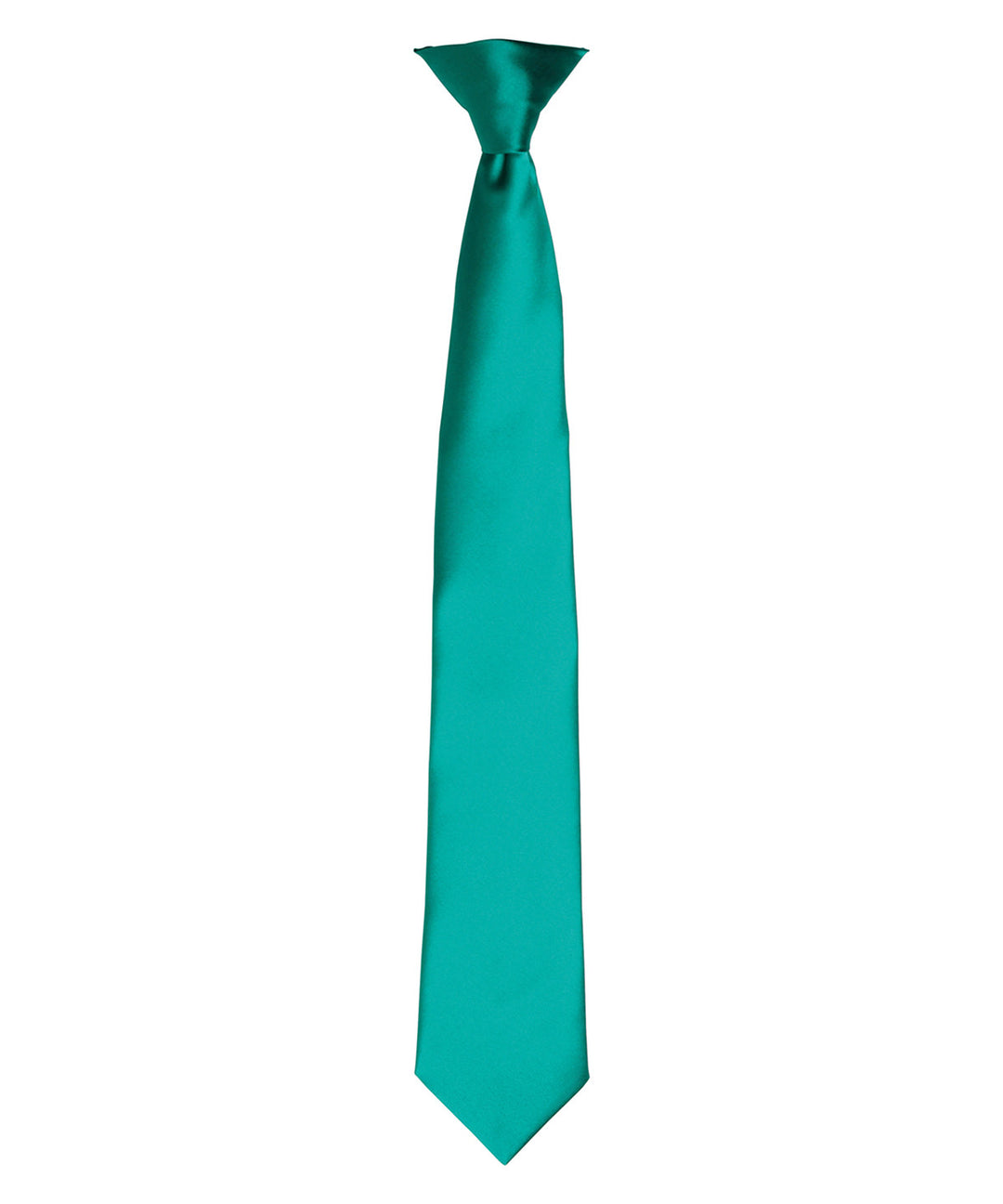 Satin clip tie