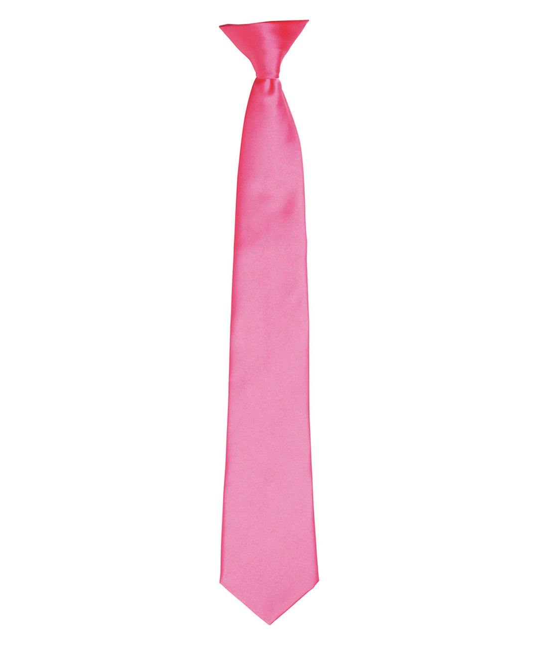 Satin clip tie