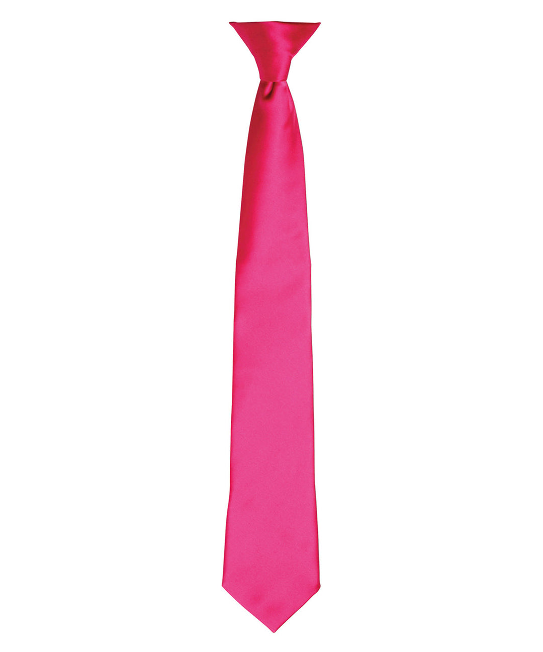 Satin clip tie