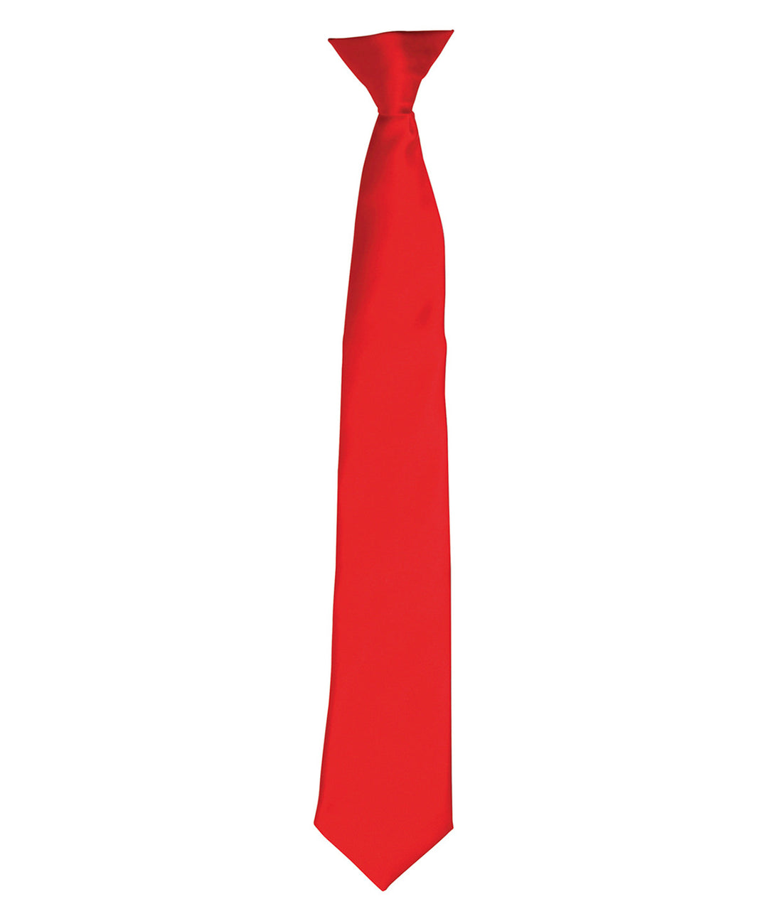 Satin clip tie