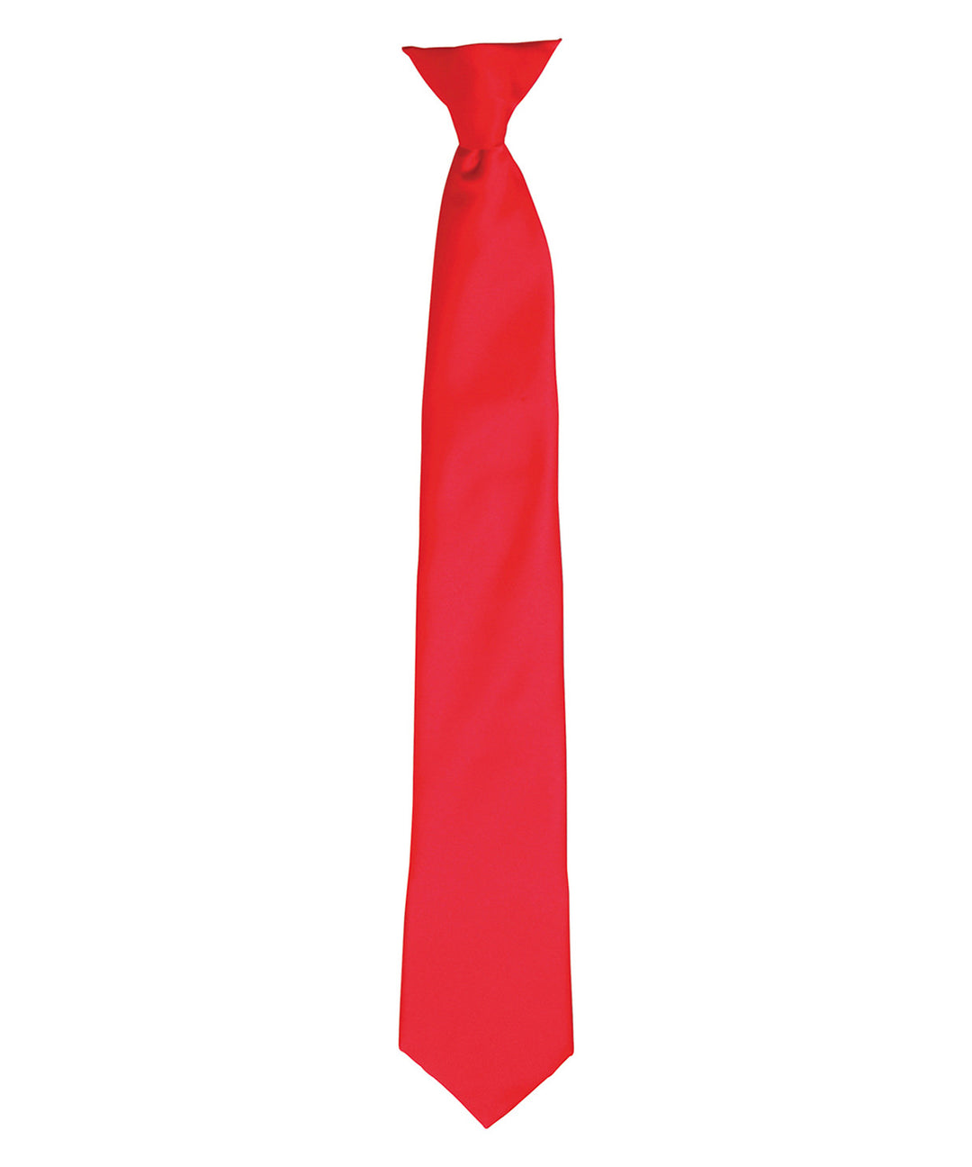 Satin clip tie