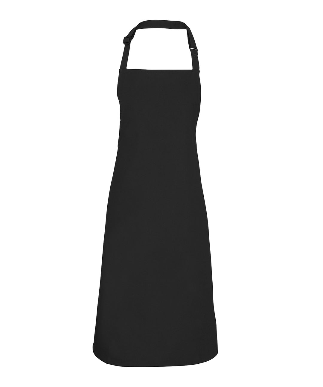 a black apron on a white background