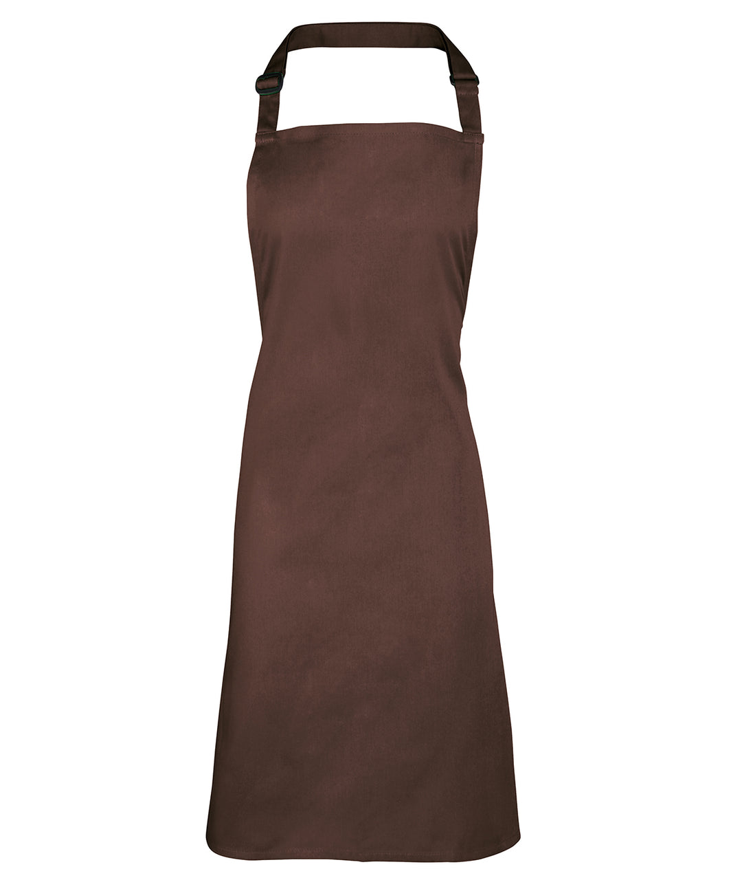 a brown apron on a white background