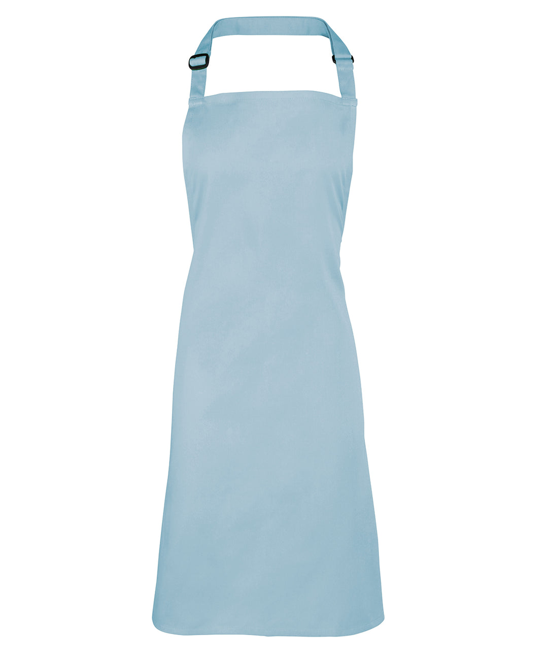 a light blue apron on a white background