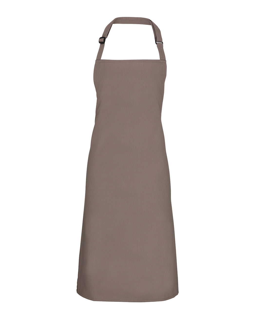 a brown apron with straps on a white background