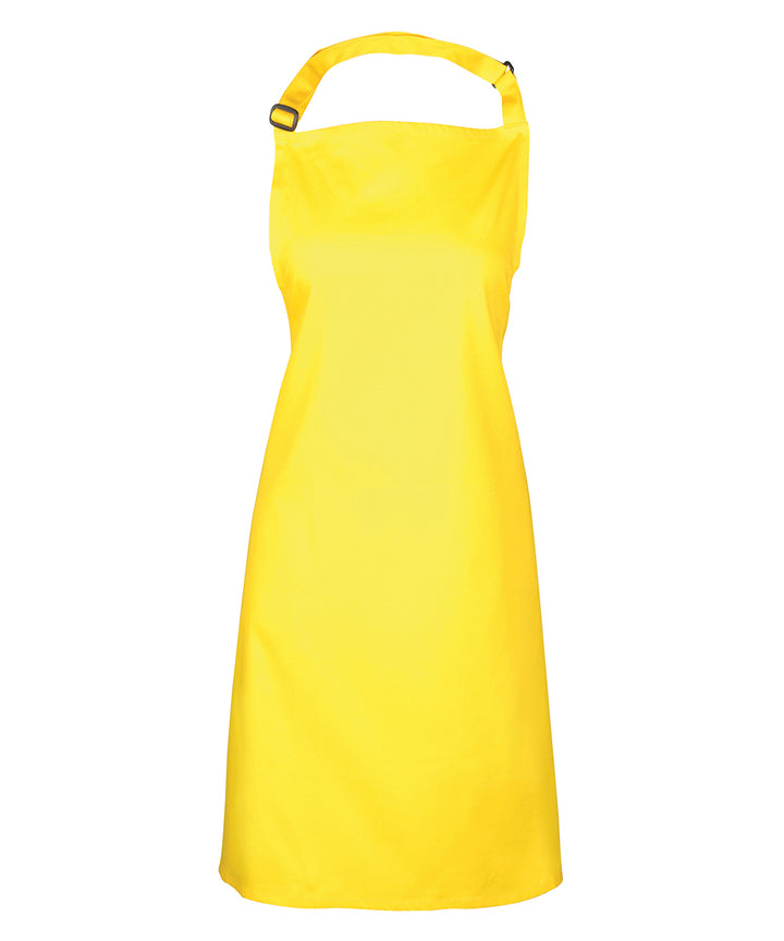 a yellow apron on a white background