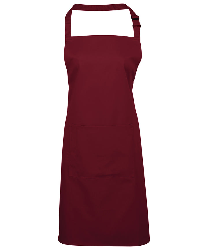 a red apron on a white background