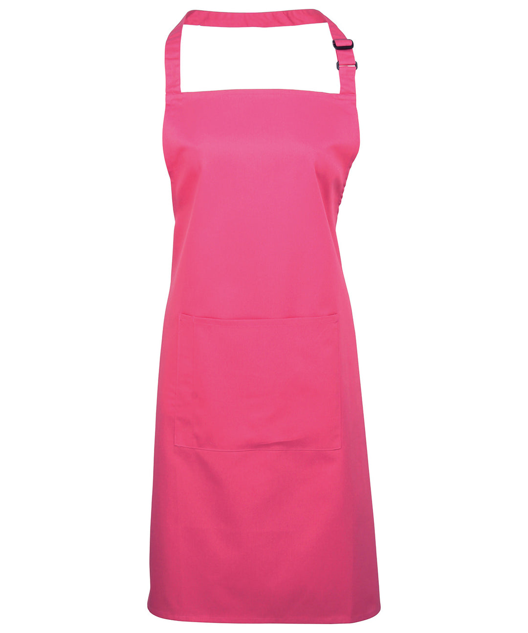a pink apron with straps on a white background