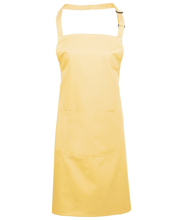 a yellow apron on a white background