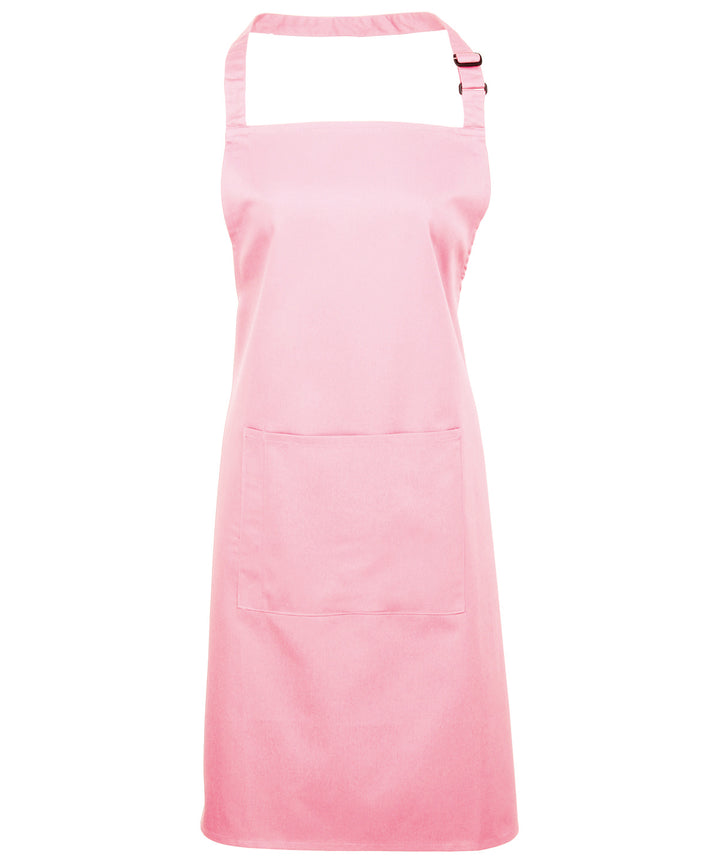 a pink apron on a white background