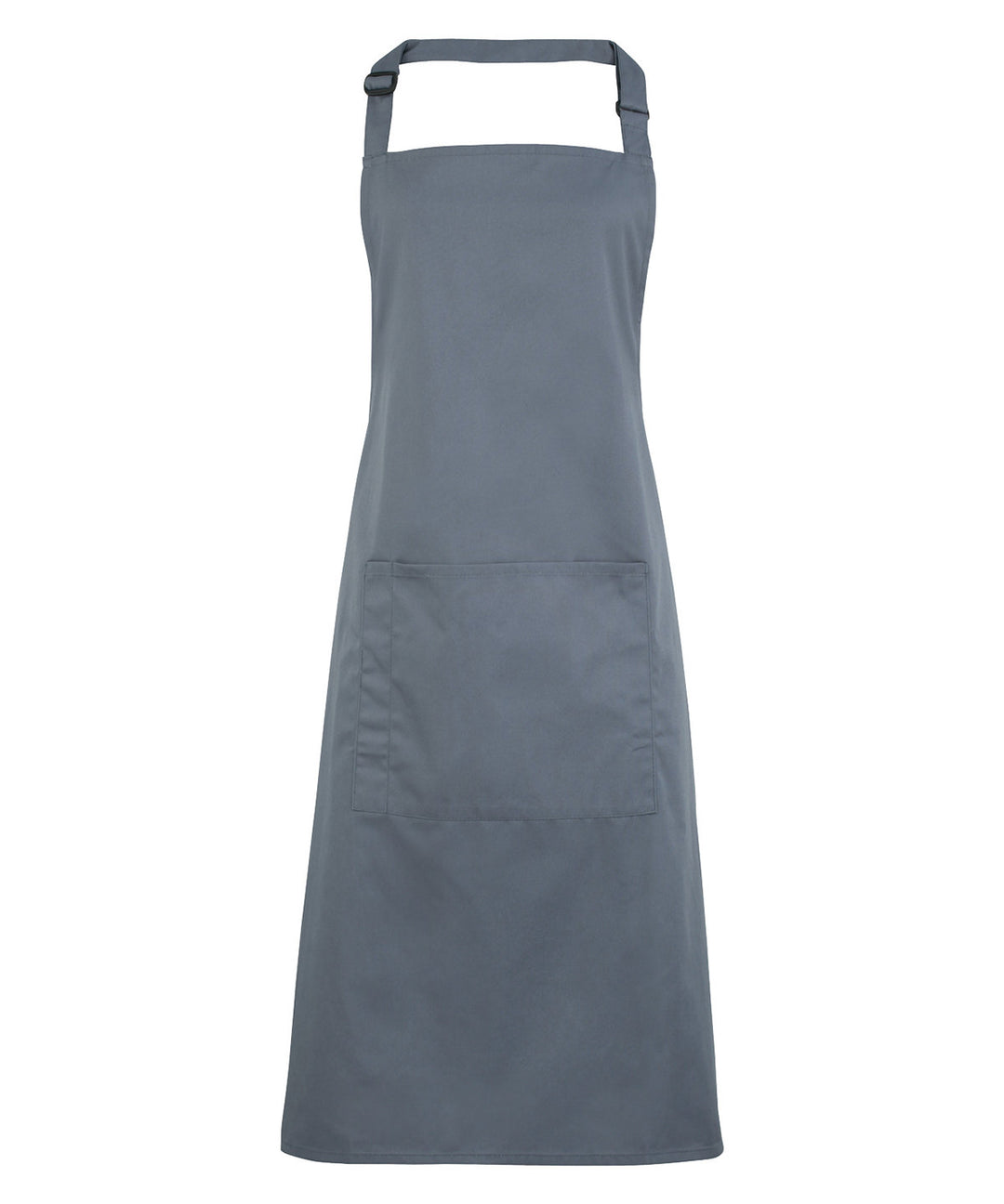 a gray apron on a white background