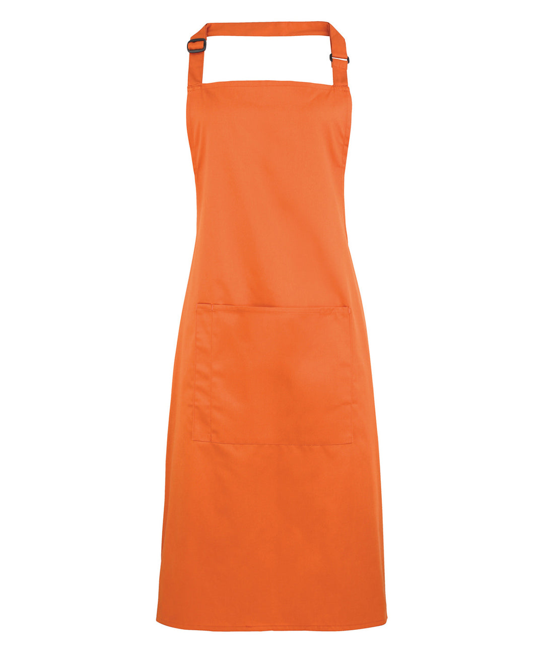 an orange apron on a white background