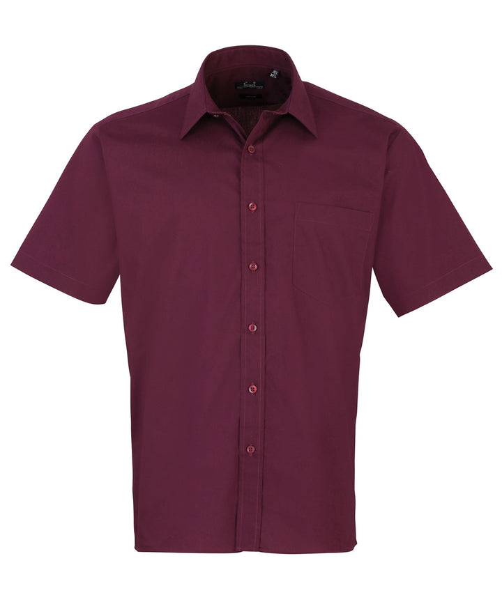 Short sleeve poplin shirt (Magenta)