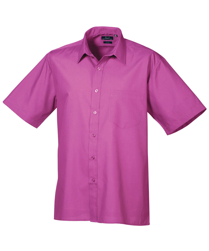 Short sleeve poplin shirt (Magenta)