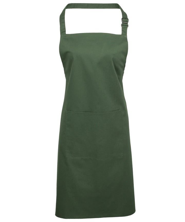 a green apron on a white background